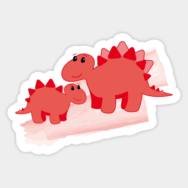 stegosaurus Sticker by masslos